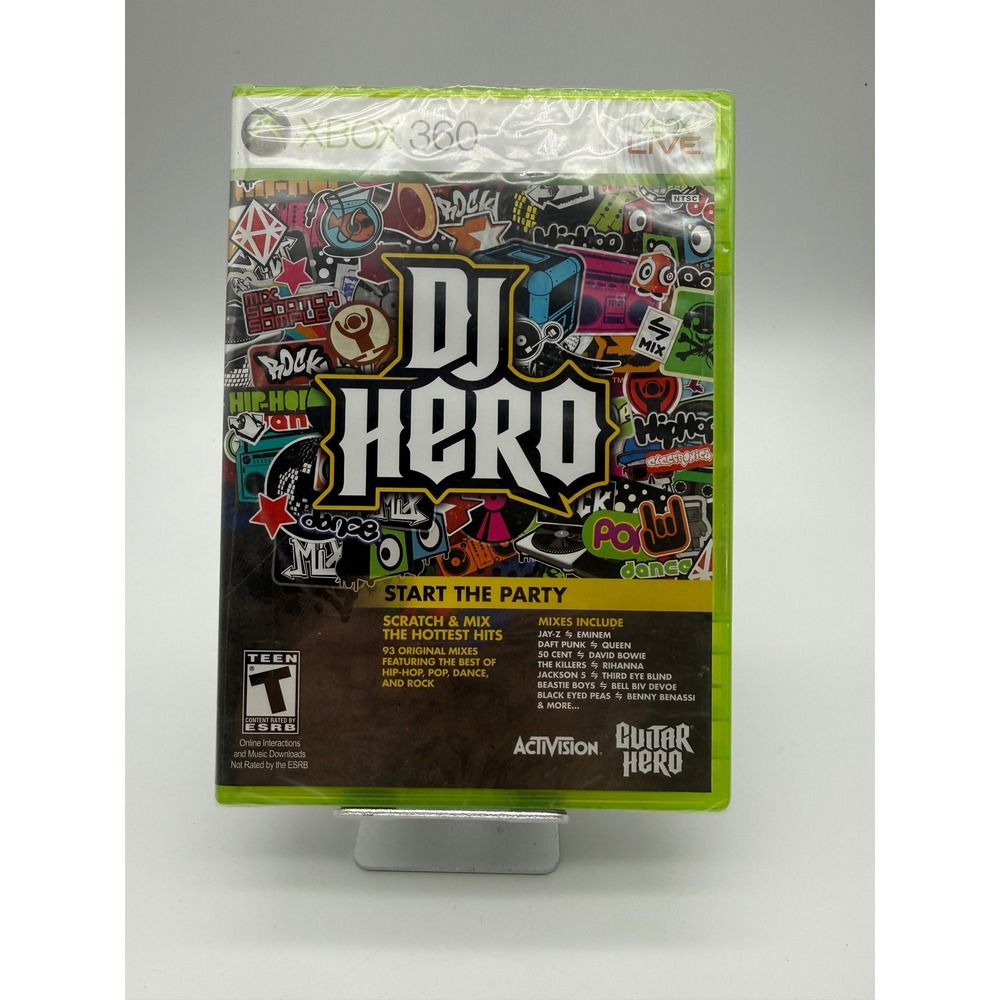 DJ Hero Xbox 360 Game New Factory Sealed Not For Resale Edition Activision